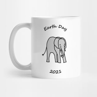 Earth Day 2021 Young Elephant Mug